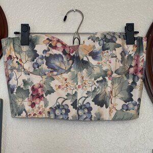 Handmade Grape Pattern Boned Bustier